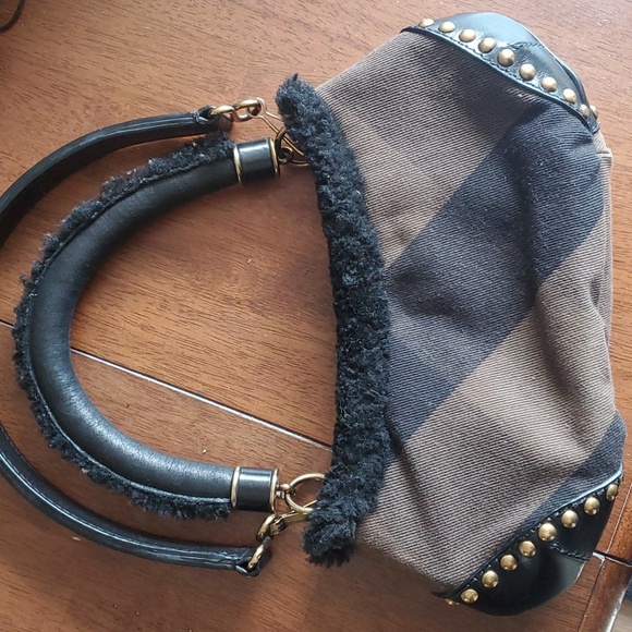 Burberry Prorsum Brown Cadet Shearling bag - Picture 5 of 9